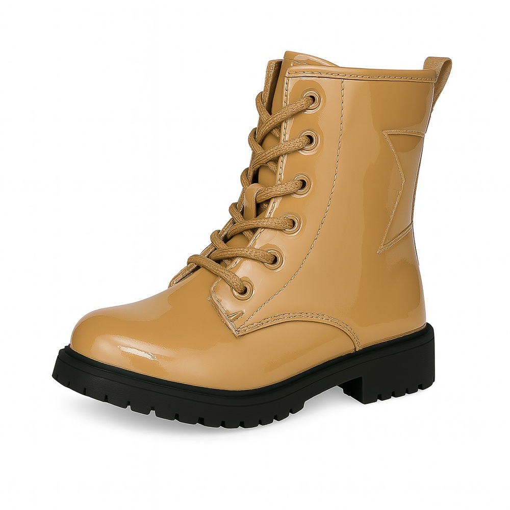✨ Girls Juliet Patent Combat Boots – Size 3 – NWT ✨
